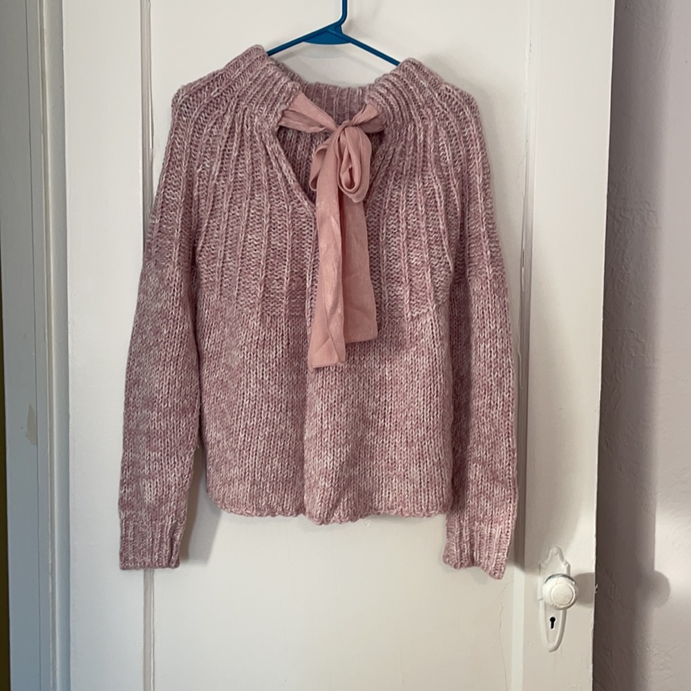 Anthropologie Moth tie back sweater - Picture 3 of 5